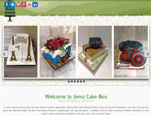 Tablet Screenshot of jemzcakebox.com